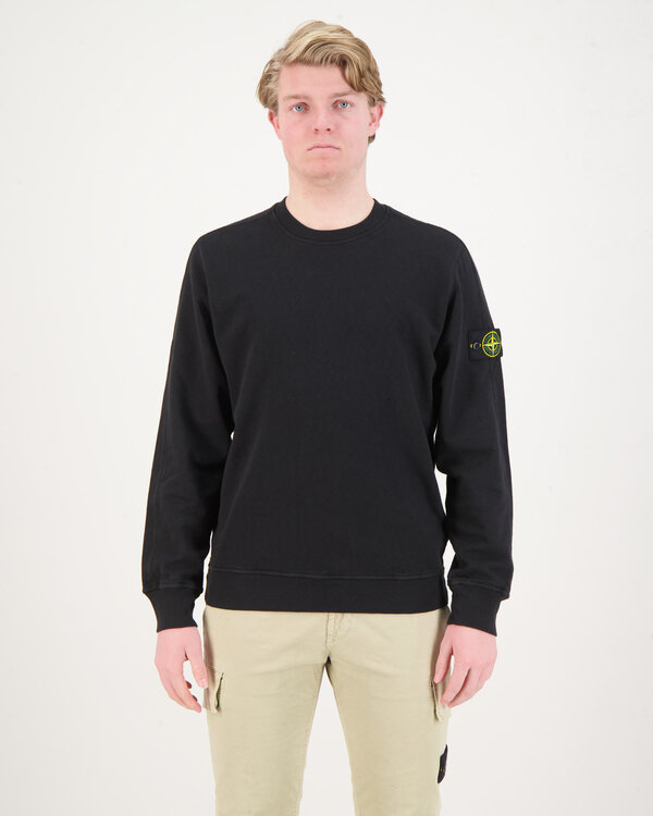 66060 Washed Sweater Schwarz