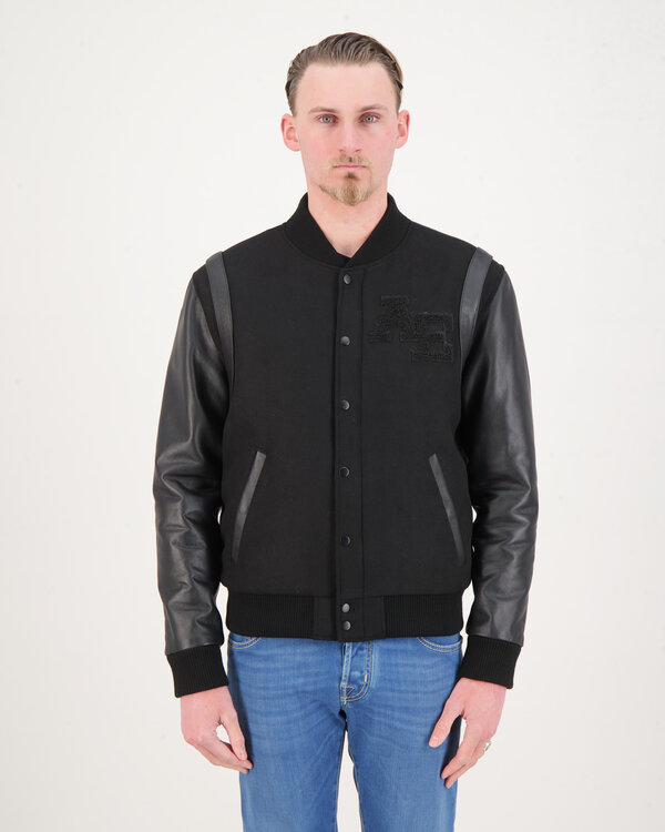 Gene Varsity Jacket Schwarz