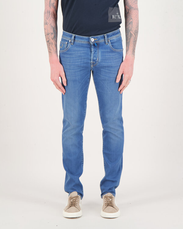 Nick Slim Trousers Denim Jeans Blau