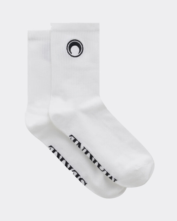 Organic Cotton Rib Ankle Socks Wit