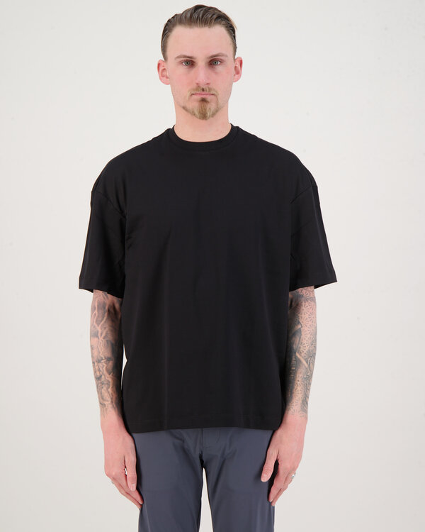 Interlock Supima Oversized T-Shirt Schwarz