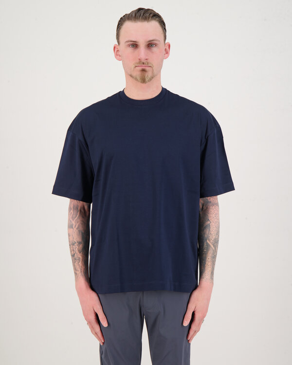Interlock Supima Oversized T-Shirt Navy