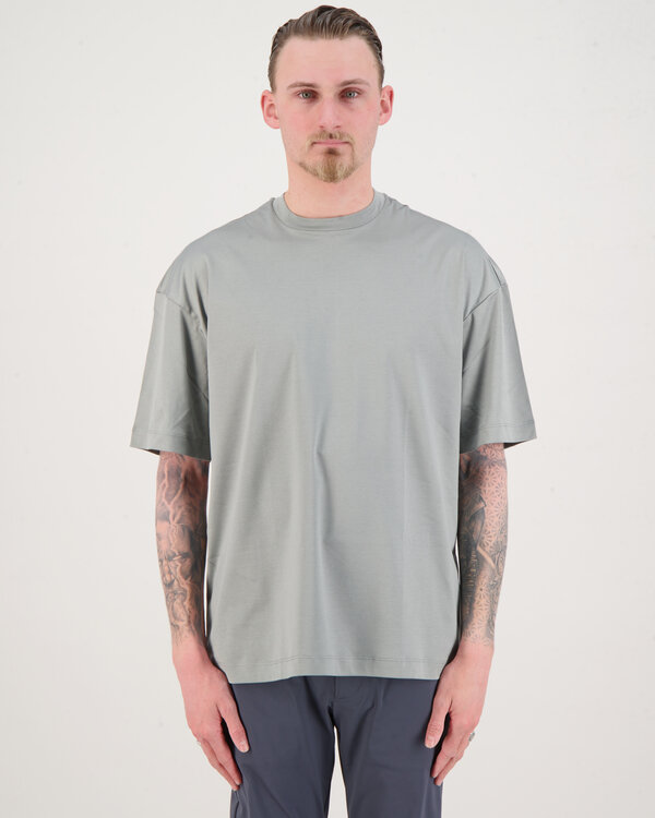 Interlock Supima Oversized T-Shirt Grau