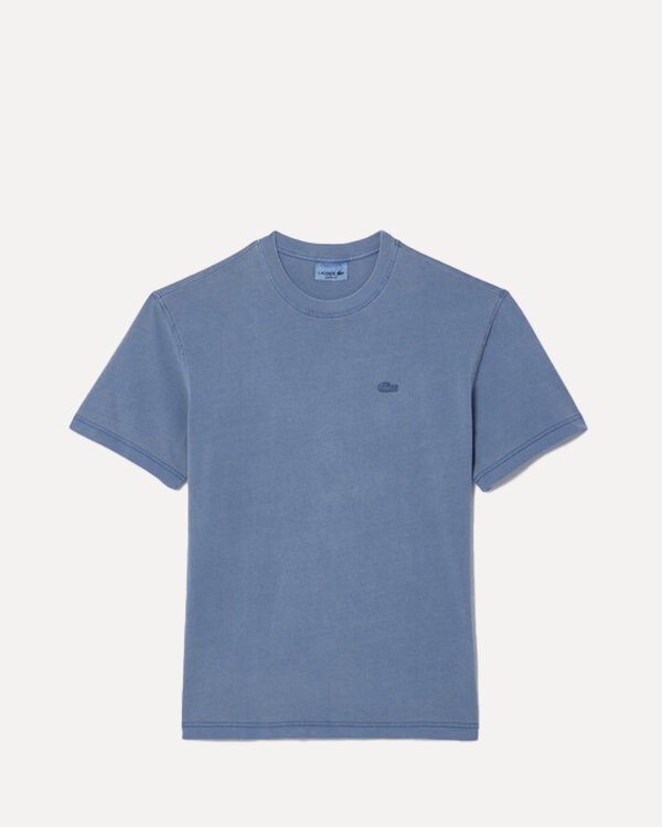 Washed Round Neck T-shirt Blauw / Grijs