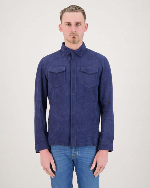 Robert Suede Shirt Grey