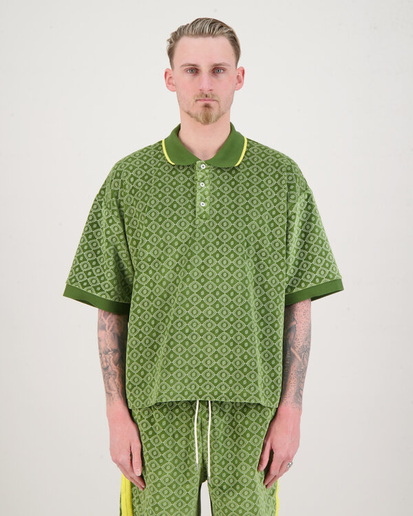 Le Polo Monogramme Green