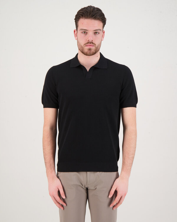 Tennis Polo Black