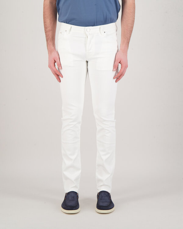 Nick Slim Trousers Jeans Weiss