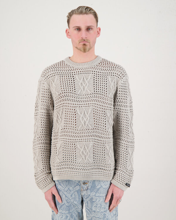 Zuberi Crochet ls Pullover Beige