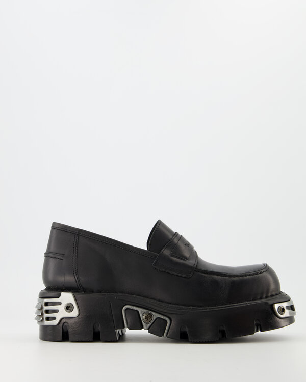 Metal Loafers Black