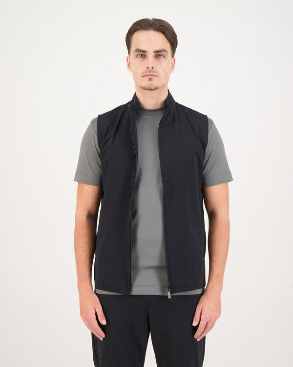 Sleeveless Tech Vest Zwart