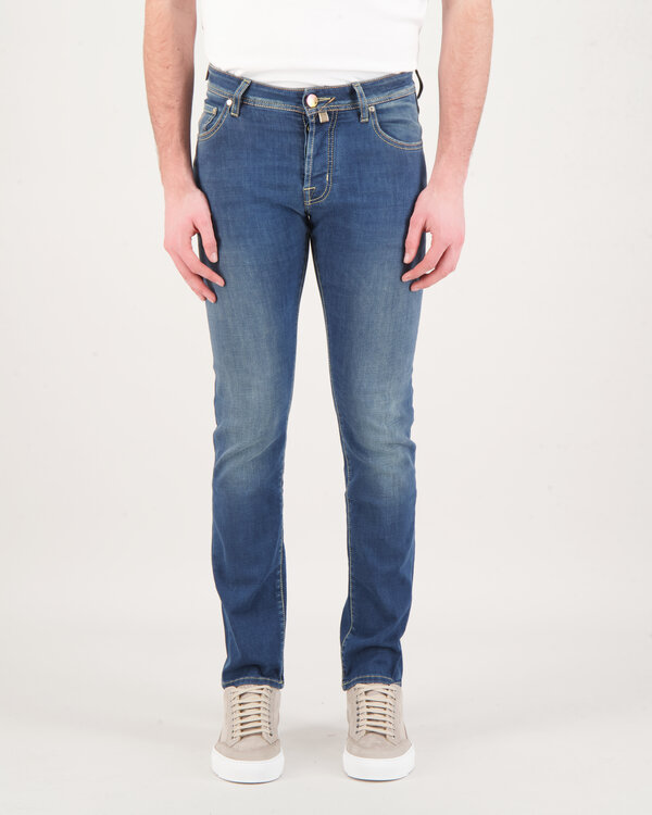 Nick Slim Trousers Denim Jeans Blauw