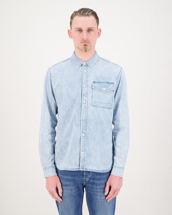 Jaren Reg Denim Shirt Light Blue