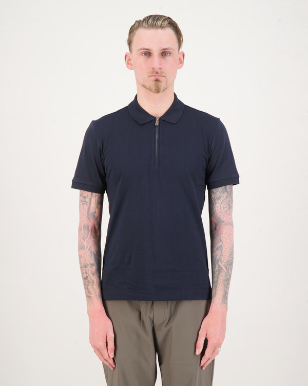 Polston 35 Polo Half Zip D.Blau