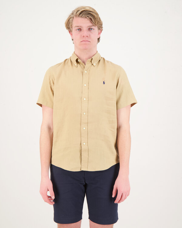 Short Sleeve Sport Shirt Khaki