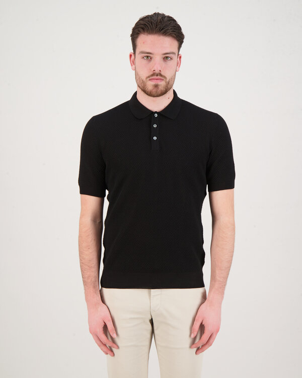 Tennis Polo Black