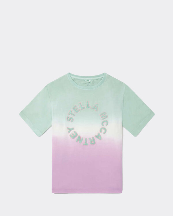 Medallion Logo Ombré T-Shirt Pastel Multicolor