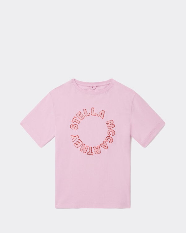 Medallion Logo T-Shirt Roze