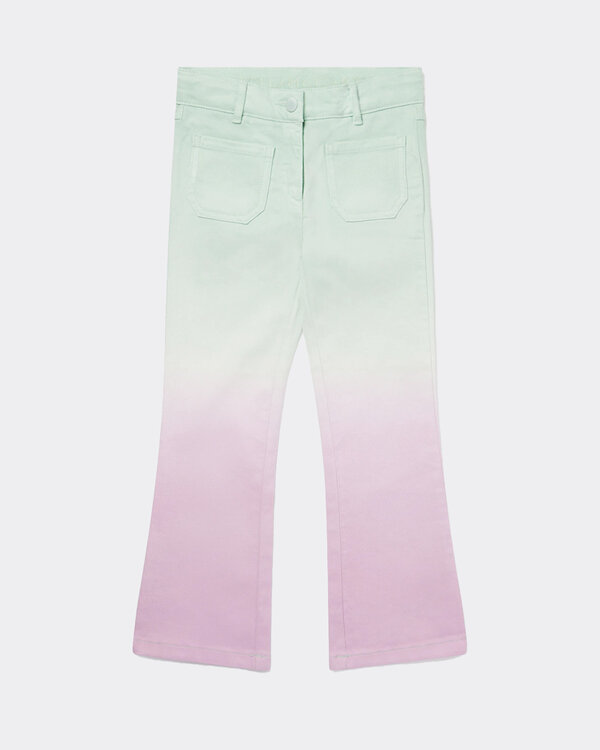 Ombré Patch Pocket Straight Leg Jeans Multi Color