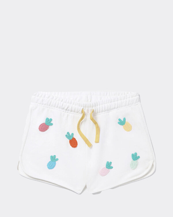 Fruit Crochet Jersey Shorts Offwhite