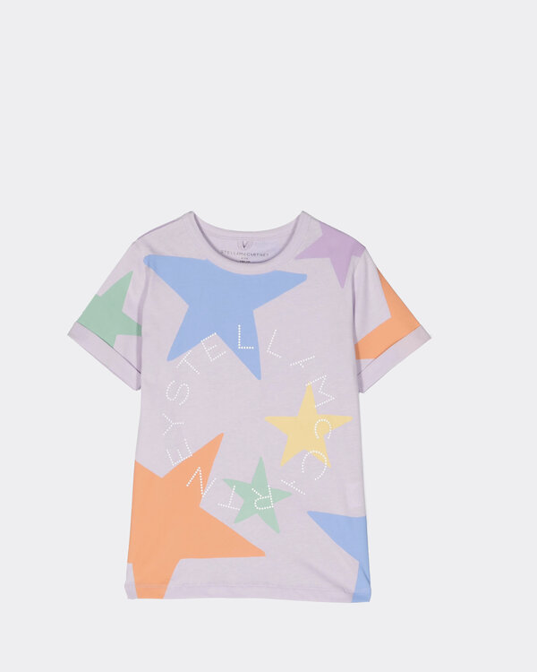 Stella Logo Star Print T-Shirt Violet