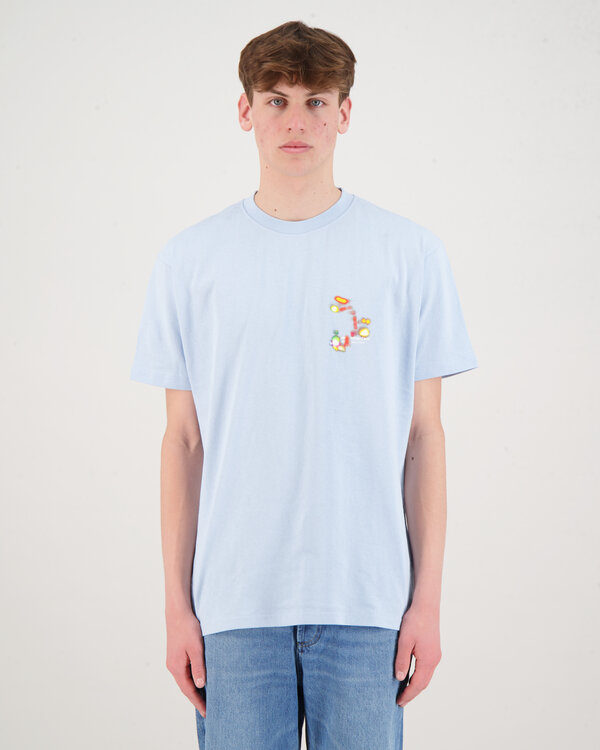 Night Lights T-shirt Light Blue