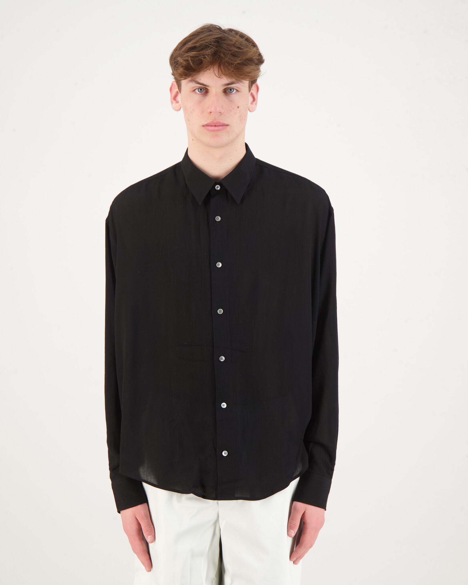 Ami Paris Boxy Fit Shirt Black - Beachim Ami Paris Boxy Fit Shirt Black - Beachim