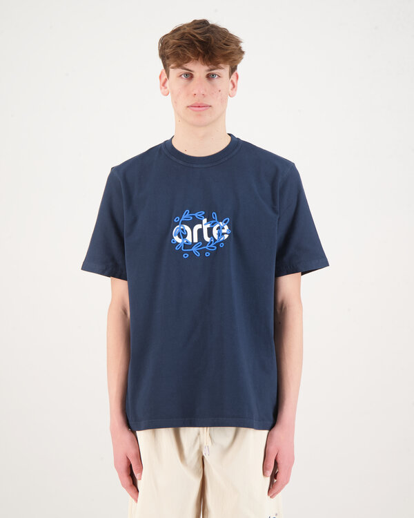 Teo Arte Front T-shirt Marine