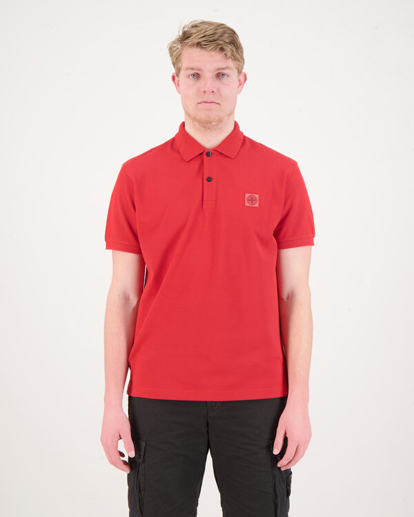 22R39 Polo Regular-Fit T-Shirt Red