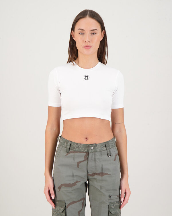 Organic Cotton Crop Top White