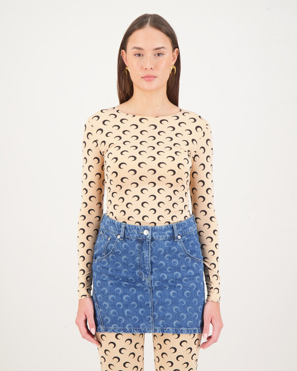 Deadstock Denim Mini Skirt Blau