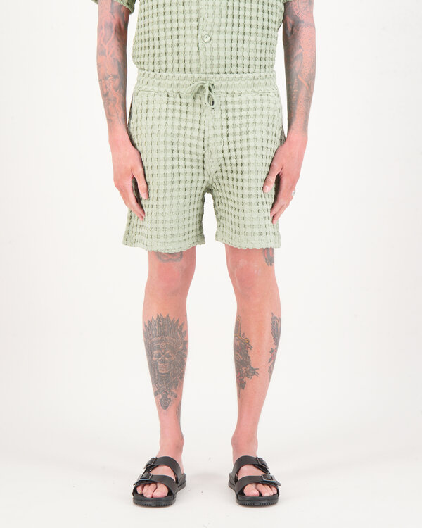 Porto Waffle Shorts Green