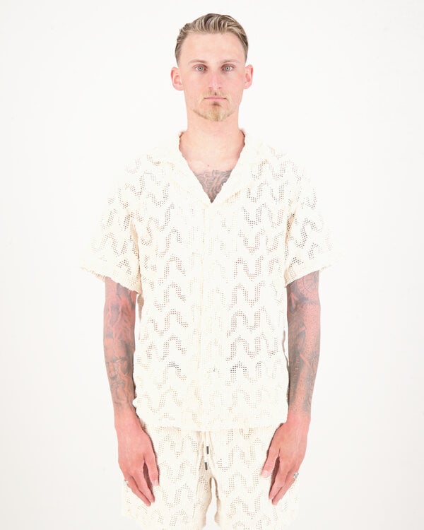 Atlas Cuba Crochet Shirt Creme