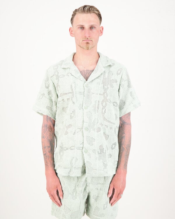 Galbanum Cuba Crochet Shirt Green