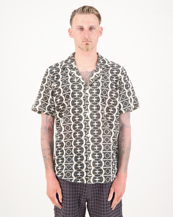 Hypnotise Cuba Net Shirt Black