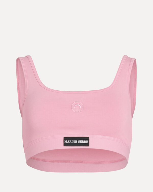 Organic cotton Jersey Plain Bra Rosa