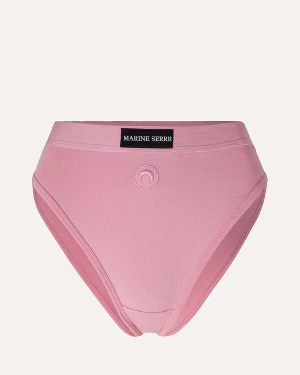 Organic Cotton Jersey Plain High Waist Brief Rosa