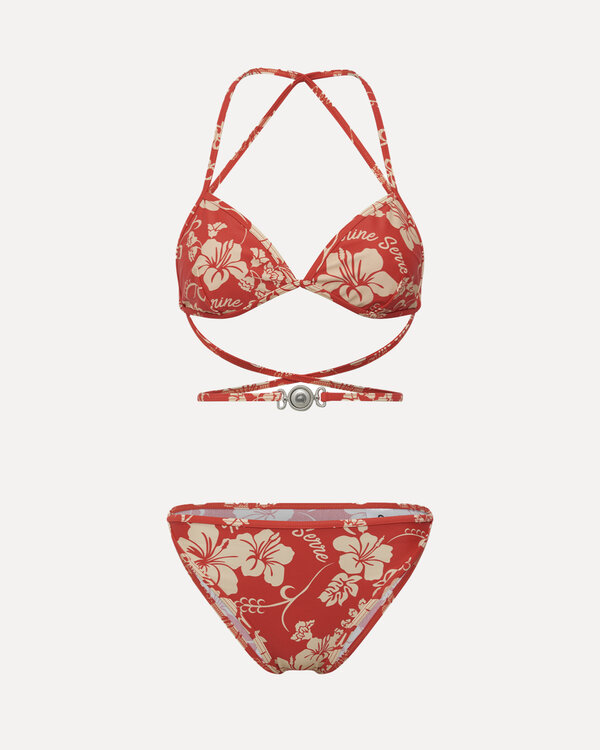 Active Jersey Bikini Red