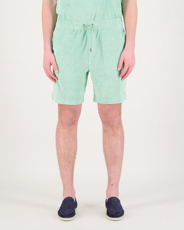 Athletic Badstof short Groen