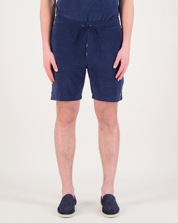 Athletic Badstof short Navy