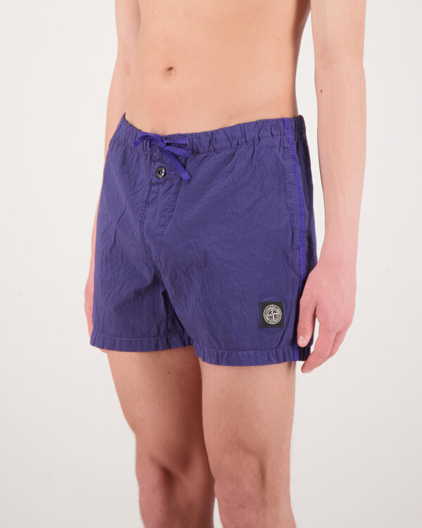 B0643 Nylon Metal Swim Shorts Lavendel