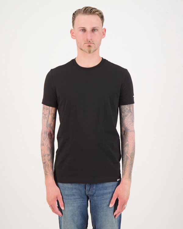 Round Neck T-Shirt Zwart