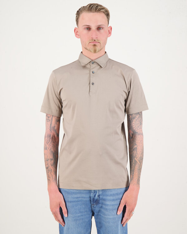 Supima Polo SS Beige