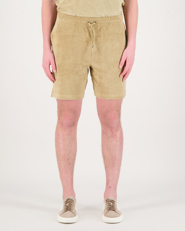 Athletic Badstof short Beige