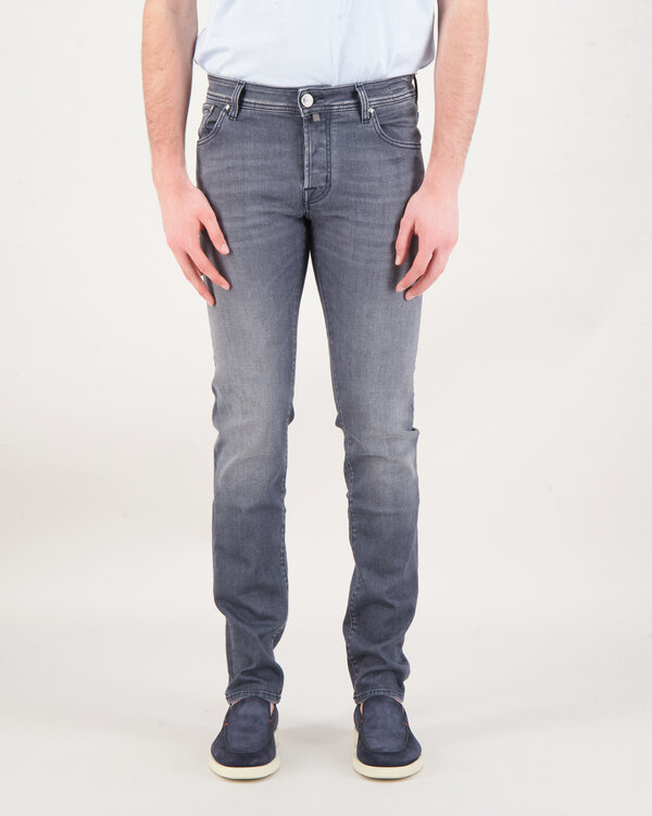 Nick Slim Trousers Denim Jeans Grau