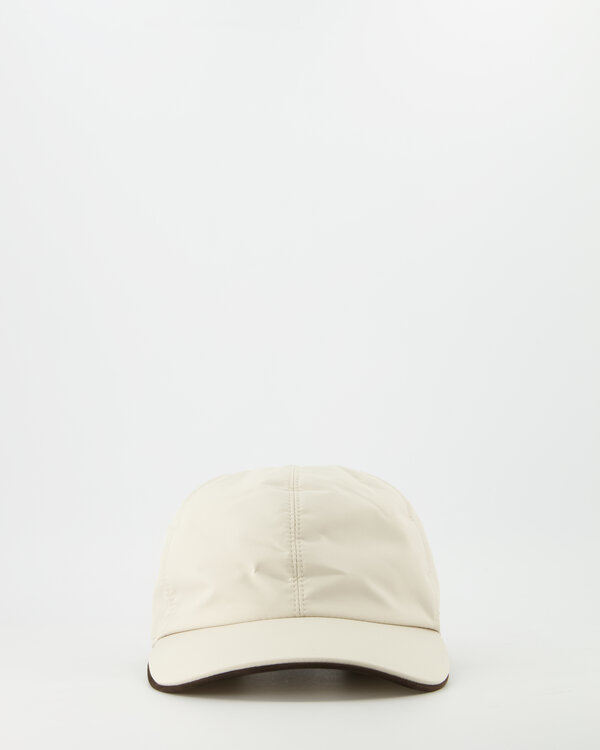 Technical Fabric Baseball Cap Beige