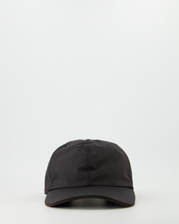 Technical Fabric Baseball Cap Black