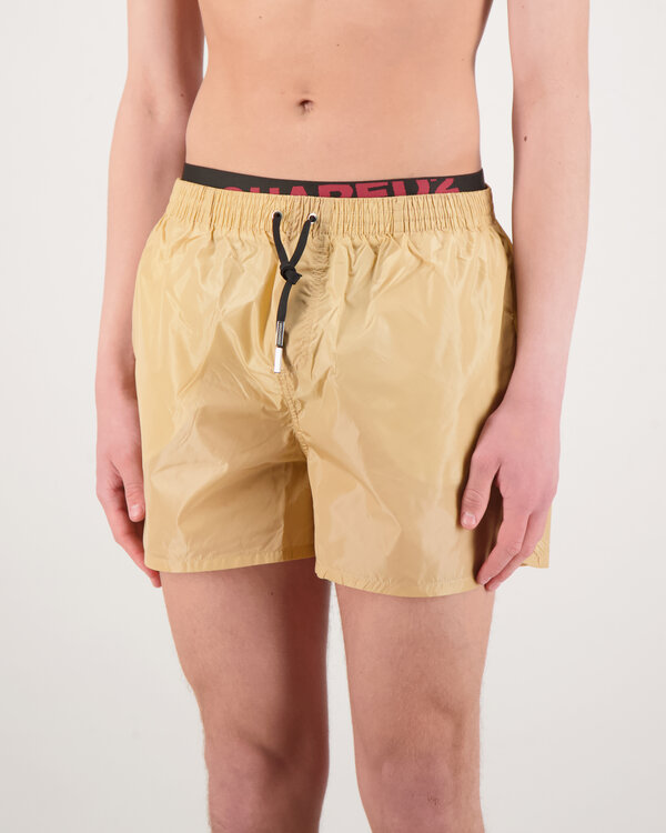 Nylon Midi Swim Shorts Braun