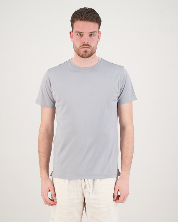 Cotton T-Shirt Licht Grijs