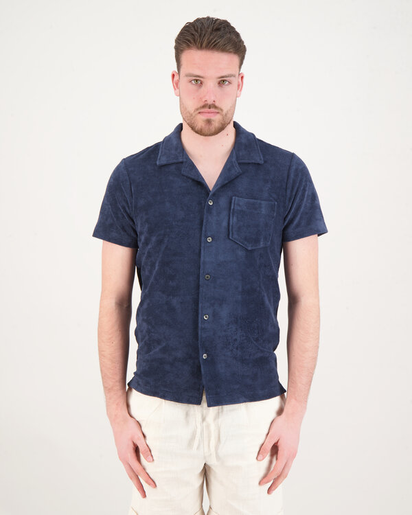 Terry Towelling Shirt Navy